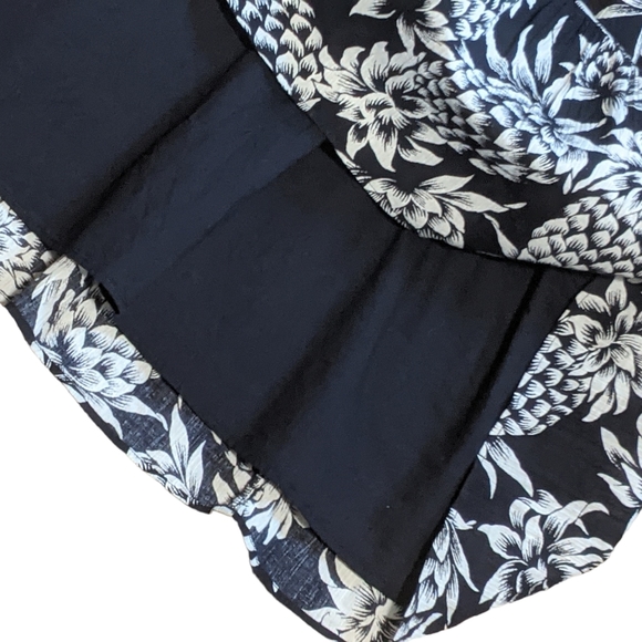 J. Crew sleeveless pineapple elastic waist midi dress flutter sleeves size 8 - Picture 8 of 10